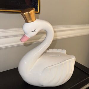 Swan piggy bank